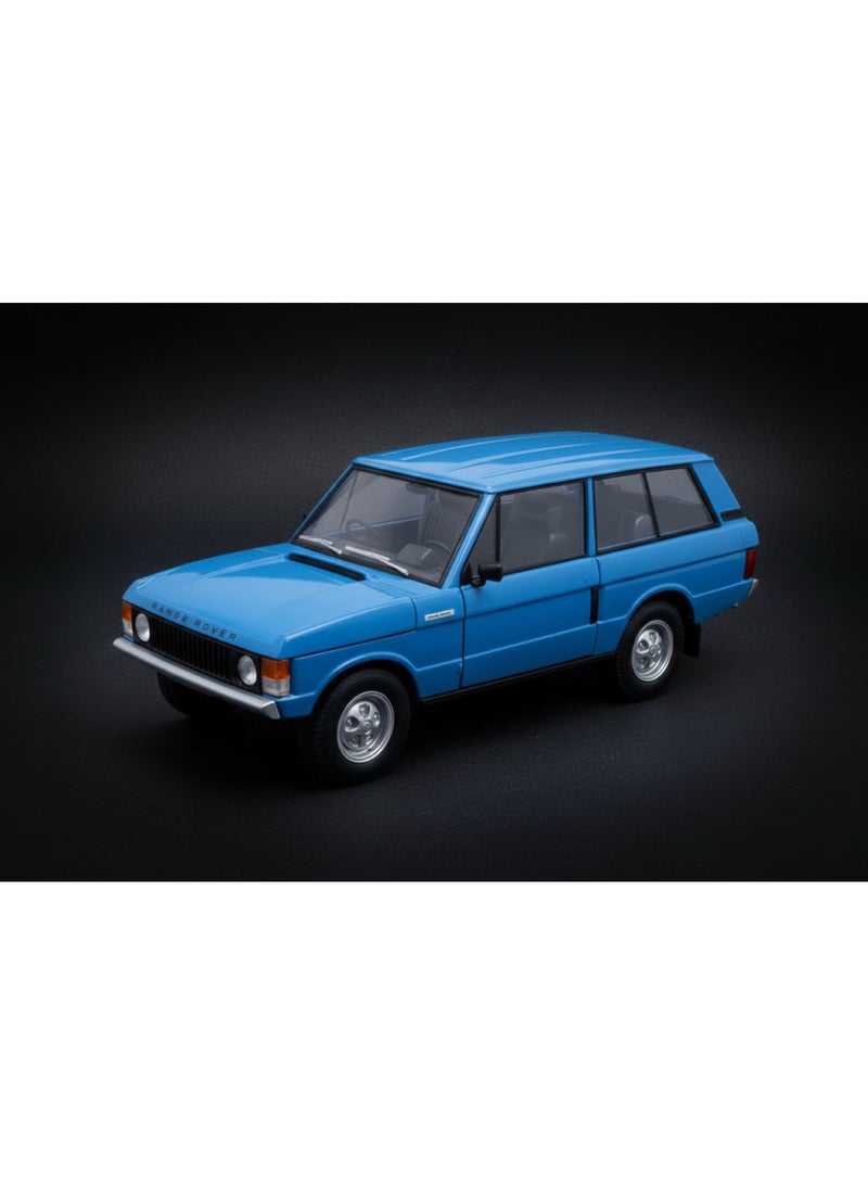 Welly Range Rover Classic 1970 Diecast Model Car - 1:24 Scale Collectible Vehicle, Blue - Vintage Off-Road SUV Replica for Display - Image 4